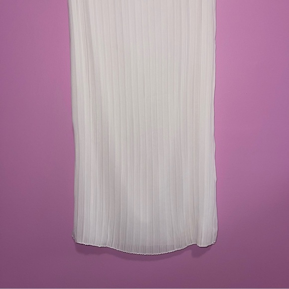 Sabo Penelope Skirt Women's Size Medium White Pleated High-Waisted Midi NWOT - Picture 6 of 13